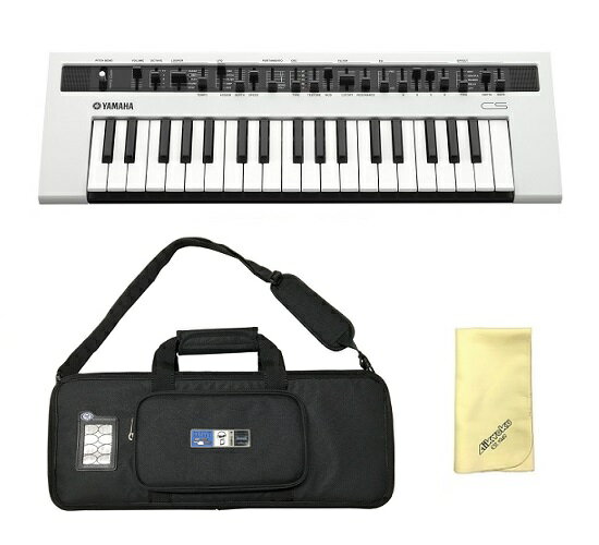 こちらの商品はお取り寄せとなります。3日〜1週間ほどでお届け可能です。メーカー品切の際はお時間を頂きます。セット内容本体：YAMAHA reface CS専用キャリングケース：PROTECTIONracket Yamaha reface用ケース ※KT-refaceをreface本体に付けたまま収納可能な新仕様。KT-refaceは付属いたしません。クロス：愛曲ロゴ入りマイクロファイバークロス ※クロスの色などの外観は画像と異なる場合がございます。シンプルな操作性、5つの個性的なオシレ—タ—で多彩な音色変化を楽しめるバーチャルアナログシンセサイザー出音にこだわったプロフェッショナル・ハイグレード音源：AN音源（Analog Physical Modeling音源）アナログシンセサイザーをモデリングしたAN音源（アナログフィジカルモデリング音源）を搭載。マルチソー、パルス、オシレーターシンク、リングモジュレーション、フリーケンシーモジュレーションの5タイプのプリセットを選ぶことで、アナログシンセサイザー特有の音色変化を手軽に再現できる独自のオシレーターを搭載。この他にLFO、AEG、FEG、エフェクターを搭載し、シンプルな操作で多彩な音作りが可能です。「弾いていて飽きない鍵盤」を目指し、新たに開発したコンパクト鍵盤『HQ Mini』『reface』シリーズのハイグレードな音源を最大限に生かせるコンパクト鍵盤『HQ Mini』を開発しました。『HQ mini』はフラッグシップシンセサイザー「MOTIF XFシリーズ」に搭載されたFSX鍵盤のフィーリングを継承し、音の細やかな強弱をタッチで表現できる鍵盤です。またこの鍵盤は、鍵盤の根元でも演奏できる構造のため、コンパクトなサイズながら優れた演奏性を実現しています。外装やノブ、スライダーなどハイグレードな質感『reface』シリーズ4モデルは「ハイグレード・コンパクト」というコンセプトに沿って、それぞれのオリジナルのデザインをモチーフに新たにデザインしたものです。ボディー表面の仕上げ、ノブを回す際の操作感、スライダーの重みなど外装から操作子、そして操作感に至るまで「質感」に関わる部分をブラッシュアップするため、数多くの試作機を作り、評価会でのヒアリングを重ね、そこで得た意見を反映させることで、コンパクトながら存在感のある質感に仕上げました。内蔵スピーカーと電池駆動対応により「いつでもどこでも」を実現『reface』シリーズは4モデルとも、2W×2のスピーカーを内蔵しておりヘッドフォンやモニタースピーカーがなくても演奏を楽しめます。鍵盤左右のスペースにバスレフを埋め込むことで、コンパクトなサイズながら豊かな低音感を実現しました。また、電池駆動にも対応しているため場所を選ばずに演奏を楽しめます。鍵盤数: 37鍵 鍵盤種: HQ(High Quality)MINI鍵盤 イニシャルタッチ: ○ 音源方式: AN音源 (Analog Physical Modeling) 最大同時発音数: 8 タイプ数: 5 ボイス数: - エフェクト: ディスト—ション、 コーラス/フランジャー、 フェ—ザ—、 ディレイ フレーズルーパー: ○ ディスプレイタイプ: ‐ DC IN: DC IN(12V)端子 ヘッドフォン: PHONES（ステレオ標準フォーンジャック） OUTPUT: OUTPUT L/MONO、R（標準フォーンジャック） ペダル: FOOT CONTROLLER AUX IN: AUX IN（ステレオミニジャック） USB TO HOST: USB（TO HOST） MIDI: MIDI（ミニDIN IN/OUT） アンプ出力: 2W×2 スピーカー: 3cm×2 電源アダプター: PA-130B（またはヤマハ推奨の同等品） 電池: 単3乾電池×6（別売）　充電式ニッケル水素電池対応 消費電力: 6W（電源アダプター PA-130B使用時） 電池寿命: 約5時間（アルカリ電池使用時） オートパワーオフ: ○ 幅×奥行き×高さ: 530（W）×175（D）×60（H）mm 重量: 1.9kg 同梱品: 電源アダプター、MIDI変換ケーブル、取扱説明書、保証書