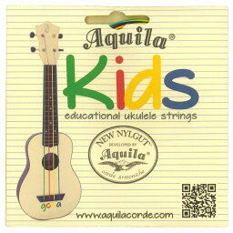 【ポイント2倍】【メール便・送料無料・代引不可】【2セット】Aquila アクイーラ AQ-KIDS(138U) Nylgut Kids ウクレレ弦 全サイズ共通