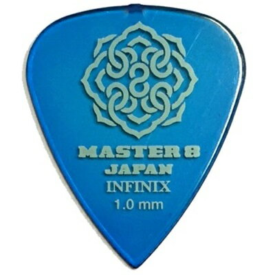 【ポイント2倍】【メール便・送料無料・代引不可】【10枚セット】MASTER8 JAPAN INFINIX ティアドロップ 1.0mm ギター ピック [IF-TD100]