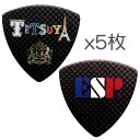 【ポイント2倍】【メール便 送料無料 代引不可】【5枚セット】ESP PA-LT10-Tricolour/BK L’Arc～en～Ciel TETSUYA ソロデビュー15周年記念 ピック