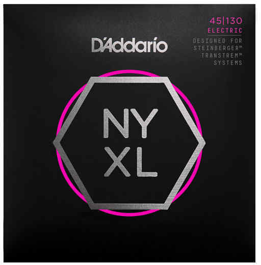 【メール便・送料無料・代引不可】【1セット】D’Addario ダダリオ NYXLS45130 Steinberger用 ダブル・ボールエンド ロングスケール 5弦ベース弦