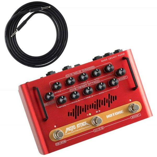 込 3mスピーカーケーブル付 HOTONEホットトーンMOJOATTACK75W2chポータブル・フロアー・アンプ smtb