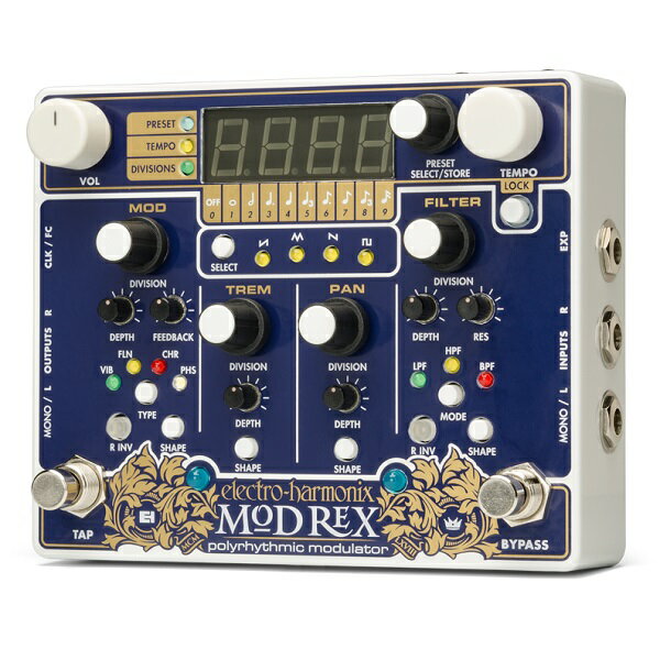 【送料込】【国内正規品】electro-harmonix エレクトロハーモニックス Mod Rex Polyrhythmic modulator ポリリズミック モジュレーター