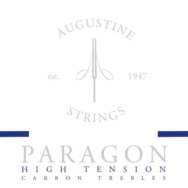 【ポイント2倍】【メール便 送料無料 代引不可】【1セット】AUGUSTINE オーガスチン Paragon/Blue High Tension フロロカーボン高音弦 クラシックギター弦 SET