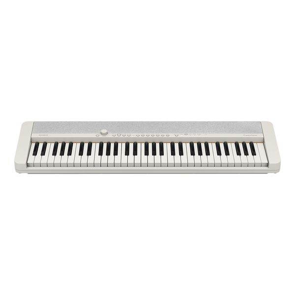 Your Style.Your Keys.素敵な音が日常にあると、何だかうれしくなる。そのシンプルな佇まいは自然とお部屋に溶け込み思わず弾きたくなる心地よい音色は日々の生活に彩りを添えてくれるはず。いつだって自分らしく。そんなわたしに似合うキーボード。もう一度、始めてみたい。その佇まいが、前向きな気持ちにしてくれた。楽器だって色で選ぶ。弾いてみたい、と思えることが大事。シンプルだから、どんな気分にもマッチする。キーボードにとって大切な、音色を選んで弾くことにフォーカスしたデザインは、ミニマルでありながら鍵盤楽器らしい美しさを併せ持っています。お気に入りのカラーを選べば、そのシンプルで軽やかな見た目はインテリアと調和して日常に溶け込み、どんな気分にもさりげなく寄り添ってくれるでしょう。音が心地いいって、こういう感覚なんだ。CT-S1は、カシオが電子楽器のために開発し磨き上げた「AiX音源」と、迫力あるサウンドを鳴らすため新たに設計された音響システムを搭載し、音で日常を彩ってくれます。臨場感にあふれた耳に心地よい音で空間を包み込み、もっと弾きたい、もっと聴きたい気持ちにさせてくれるはずです。すぐに見つかる、わたしの好きな音。CT-S1に内蔵されているのは、楽器としての表現力、リアリティを追求した「AiX音源」。アコースティックピアノ、エレクトリックピアノ、オルガンといった鍵盤楽器奏者のための61音色を厳選し、内蔵しています。繊細に作り上げられた音色を弾いているうちに、あなただけのお気に入りがきっと見つかるでしょう。中には、カシオ最高峰/最先端の技術により生まれた高い表現力を持つ音色「ADVANCED TONES」も含まれており、今までになかった演奏の感覚を体験することもできます。あの曲の、あの音がここに。好きな曲から聴こえる、あの音で弾いてみたい。CT-S1は、あなたのそんな想いに応えます。名曲で使用されたビンテージと言われる楽器のサウンドや構造を解析、独自の技術によってリアルな音色として蘇らせています。さらに、40年前に誕生したカシオトーン第1号機「Casiotone 201」の音色であるE.PIANOをはじめ、カシオ歴代のキーボード/シンセサイザーの音色を「CASIO CLASSIC TONES」として収録。新旧の楽曲で使われてきた音が、この1台で手に入ります。心地よい音に、ついうれしくなる。出てくる音の要となる新開発のスピーカーユニット。CT-S1では、独自のバスレフ機構「Horizontal Bass-Reflex System(水平型バスレフスピーカーシステム)」を採用、省スペースで迫力ある音を鳴らし、スリムなサイズに合わせて進化したスピーカーはクリアでキレのあるサウンドを再生します。さらにサラウンド機能によって、小さなボディでありながら音の広がりも体感できます。また「ボリュームシンクイコライザー」機能が、音量を絞っても存在感ある低音とくっきりした高音になるよう音質を自動調整。こだわりの音響システムにより、いつでも耳に心地よい響きが楽しめるのです。すっきりデザインだから、自然と馴染む。演奏することに重点を置いた設計のCT-1Sは、キーボードにとって必須の鍵盤、スピーカー、最低限のボタンのみで構成。ミニマルかつ鍵盤楽器らしい佇まいのデザインとなっています。音の広がりを感じさせるスピーカーネットの材質には、インテリアのような風合いのある混色クロス素材を採用。また、好みやお部屋の雰囲気に合わせて選べるように、ホワイト、ブラック、レッドのカラーバリエーションがラインナップされています。いつでも触れられる、この距離感がいい。奥行きが狭くスリムなボディのCT-S1は、お部屋のいろいろなスペースにフィット。思い立った時にすぐ触れられる近さに置いておけるだけでなく、コンパクトで持ち運びやすいため、模様替えなども楽に行えます。また、「ストラップピン」が付いているので、好きなストラップを肩にかければ、スタンドや机がなくても本体を支えることが可能。ソファやベッドに腰掛けて弾くなど、好きな場所で、いつでも楽器に触れることができます。新しい楽しみ方、見つけた。CT-S1は、「ワイヤレスMIDI＆AUDIOアダプターWU-BT10」(別売)を装着することで、スマートフォン/タブレット内のお気に入りの楽曲を迫力あるスピーカーシステムで再生できるだけでなく、その曲に合わせた演奏も楽しめます。また、MIDIに対応したその他のアプリ、外部機器にも接続可能なので、さらなる可能性が広がります。その他の特長・弾く音に強弱を付けて豊かな演奏表現が可能な「タッチレスポンス」・気に入った音色やさまざまな設定を主要音色ボタンに登録し瞬時に呼び出せる「トーンメモリー」・2つの音色を重ねて演奏の幅が広がる「レイヤー」・演奏や練習に役立つ「メトロノーム機能」・自分の演奏を録音/再生できる「MIDIレコーダー(録音機能)」・周囲の環境や時間帯を気にせず演奏ができるヘッドホン/アウトプット端子(ステレオミニジャック)仕様鍵盤:ピアノ形状鍵盤鍵盤数:61タッチレスポンス:3種類、オフ音源:AiX最大同時発音数:64音色数:61,アドバンスドトーン:10/クラシックトーン:12内蔵曲:ありデモ曲:1+10(ピアノデモ)ペダル:別売スピーカー:(13cm×6cm) ×2アンプ出力:2.5W+2.5W電源:家庭用AC100V電源:付属ACアダプターAD-E95100LJ使用 (DC 9.5V)電池:単3形アルカリ乾電池/単3形充電式ニッケル水素電池×6本電池寿命:連続動作時間:約3時間 ※条件による消費電力:7.5W寸法:幅930× 奥行258× 高さ83mm質量:4.5kg付属品:譜面立て、ストラップロック、ACアダプター(AD-E95100LJ)主な機能/仕様エフェクト:リバーブ:24/コーラス:あり/ディレイ:あり/DSP:あり/マスターEQ:10レイヤー/スプリット:2(アッパー1/2)オクターブシフト:-3〜0〜 +3オクターブトランスポーズ:-12〜0〜 +12半音チューニングコントロール:A4=415.5 Hz〜 440.0 Hz〜465.9 Hzスケール:平均律+16種類メトロノーム:あり入出力端子:USB TO HOST(micro B)/USB TO DEVICE(別売ワイヤレスMIDI＆AUDIOアダプターWU-BT10専用)オーディオ入力:あり(ステレオミニジャック)ペダル端子:あり(標準ジャック)ヘッドホン端子:ステレオミニジャック/アウトプット端子兼用Bluetooth機能:あり(別売ワイヤレスMIDI＆AUDIOアダプターWU-BT10使用時)