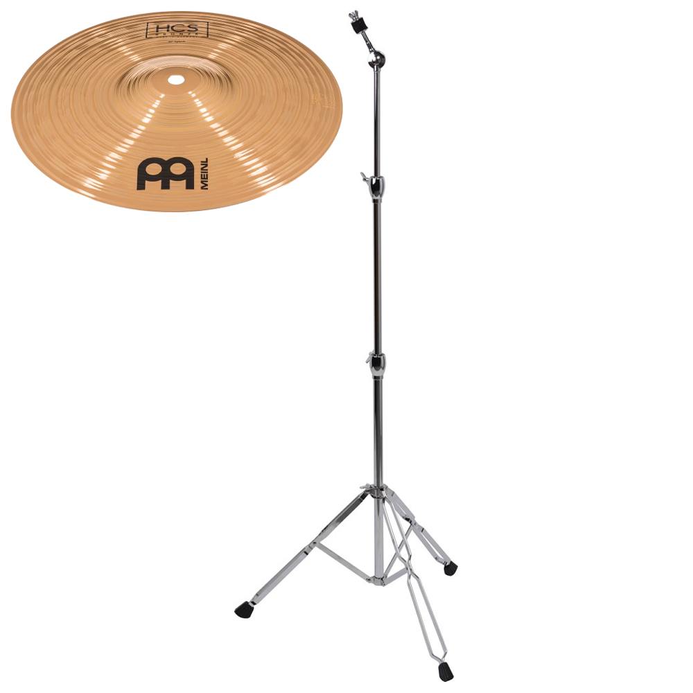 【送料込】【カホン用】MEINL HCSB10S CS-01 スプラッシュ シンバル シンバルスタンド セット