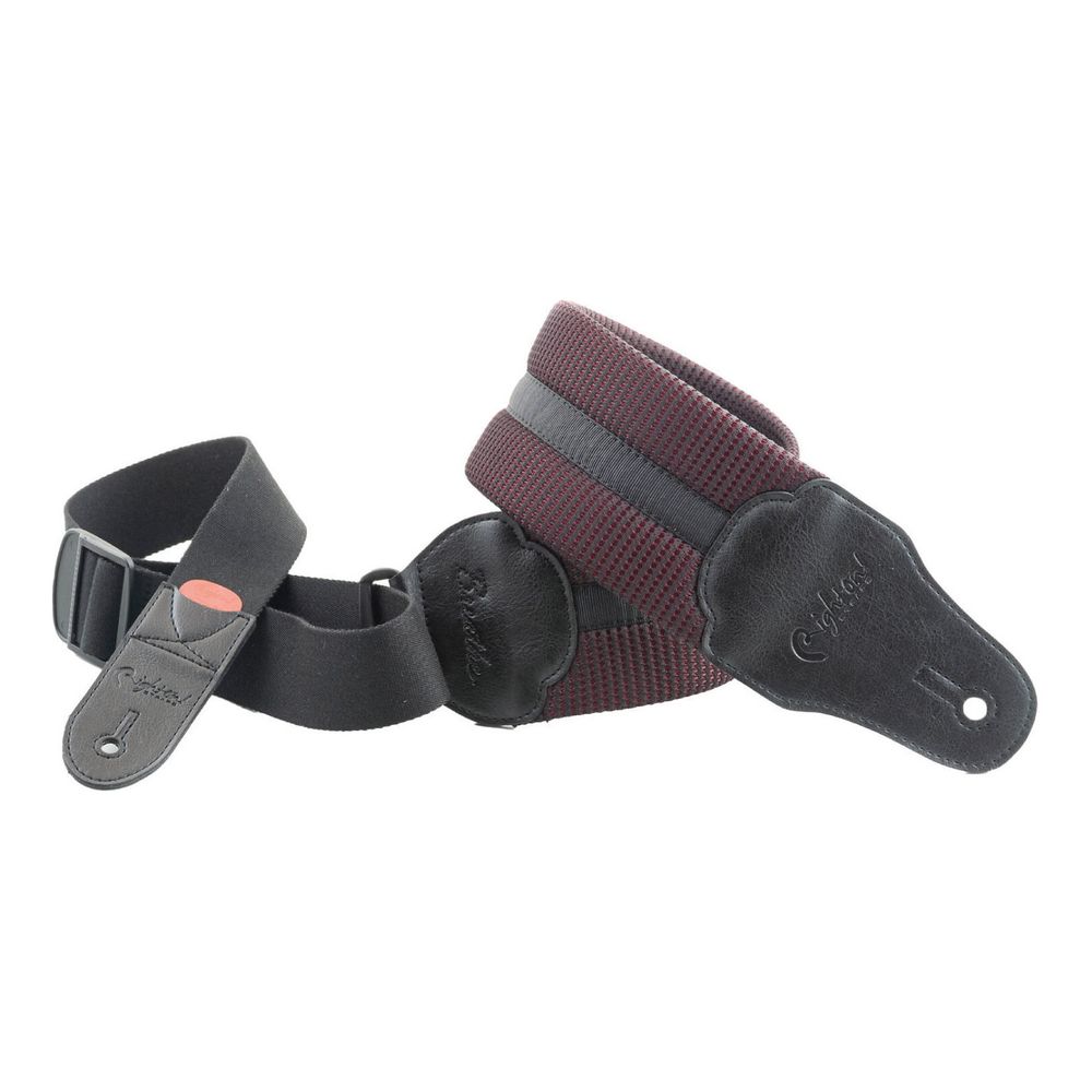 【ポイント5倍】【送料込】RightOn! STRAPS BREATHE Black ギター/ベース用ストラップ