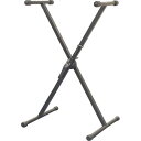 【送料込】KC KYBS-S/BK キーボードスタンド X字 シングル(2)