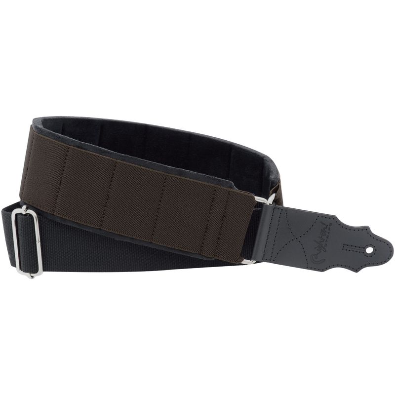 【ポイント5倍】【送料込】RightOn! STRAPS ELASTIC Brown ギター、ベース用ストラップ
