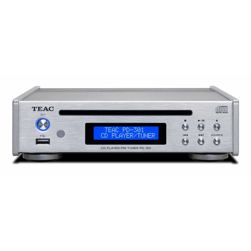 【送料込】TEAC ティアック PD-301-X/S CDプレーヤー/FMチューナー ワイドFM U ...