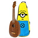 UKULELE MINIONSレーザー刻印タイプFamous FS-2PGをベースにしたウクレレ。コロンとしたかわいいパイナップルボディに、アイコニックなミニオンたちがちりばめられたかっこかわいいデザイン。本格音色であることはもちろん、Famousならではの弾きやすさを兼ね備えています。ふくよかなサウンドが気分を明るくしてくれること間違いなし!◆スペックブランド:UKULELE MINIONS(Famous)品番:MN-40サイズ:ソプラノサイズボディ:マホガニー合板ネック:マホガニー指板:ウォールナット(12Fジョイント/15F)ブリッジ:ウォールナットペグ:FamousオリジナルギアペグF-1搭載弦:KIWAYA KFCフロロカーボン弦ケース(UMGB)付全長:約545mmスケール:約350mmナット幅:約35mm※画像処理の都合上、実際の商品と見た目が違う場合がございます。予めご了承下さい。※ウクレレは個体差があり、木目・色合い、絵柄は個々に異なります。