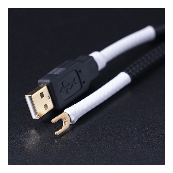 乐天商城 - 【メール便・送料無料・代引不可】KOJO TECHNOLOGY Clone1UA アースケーブル 1.2m USB TYPE A-Y型端子(M4推奨)
