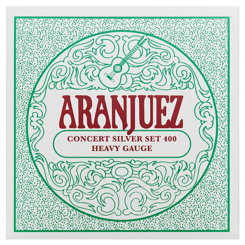 【ポイント2倍】【メール便・送料無料・代引不可】【1セット】ARANJUEZ Concert Silver 400 クラシックギター弦