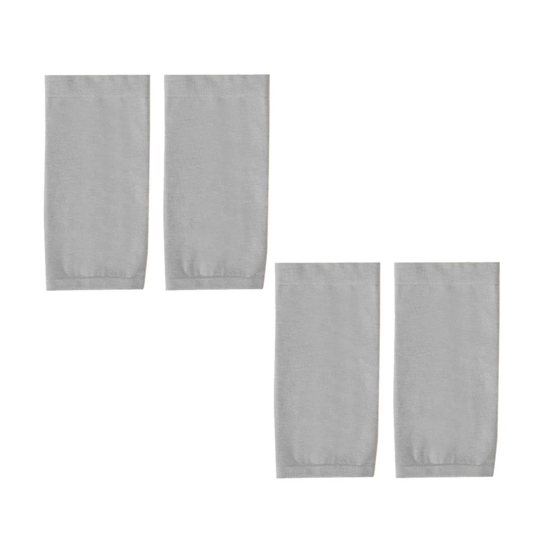 [YFFSFDC] タトゥー隠し アームカバー【4枚2双入り】 グレー メンズ レディース 二の腕サポーター カバー 薄型 綿 引き締め 伸縮性 通気性 吸水速乾 UVカット 日焼け対策