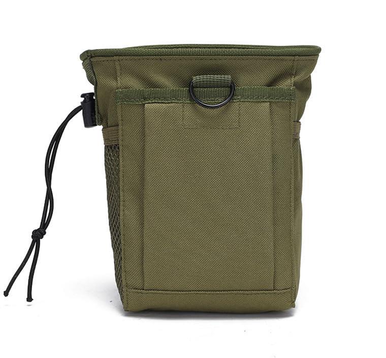 「TSUCIA」腰袋 マガジン収納 回収ポーチ サバゲー ダンプポーチ ミリタリーポーチ MOLLE対応 (アーミーグリーン)