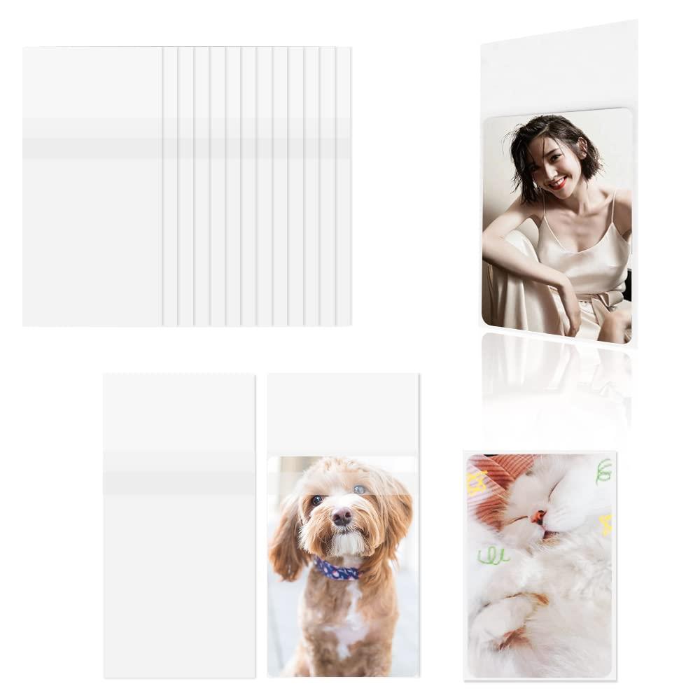 Baskiss 100枚入 トレカポケット カードスリーブ カードプロテクター K-POP韓国トレカ・ポラロイド収納専用 ブロマイド 58x89mm 全透明..