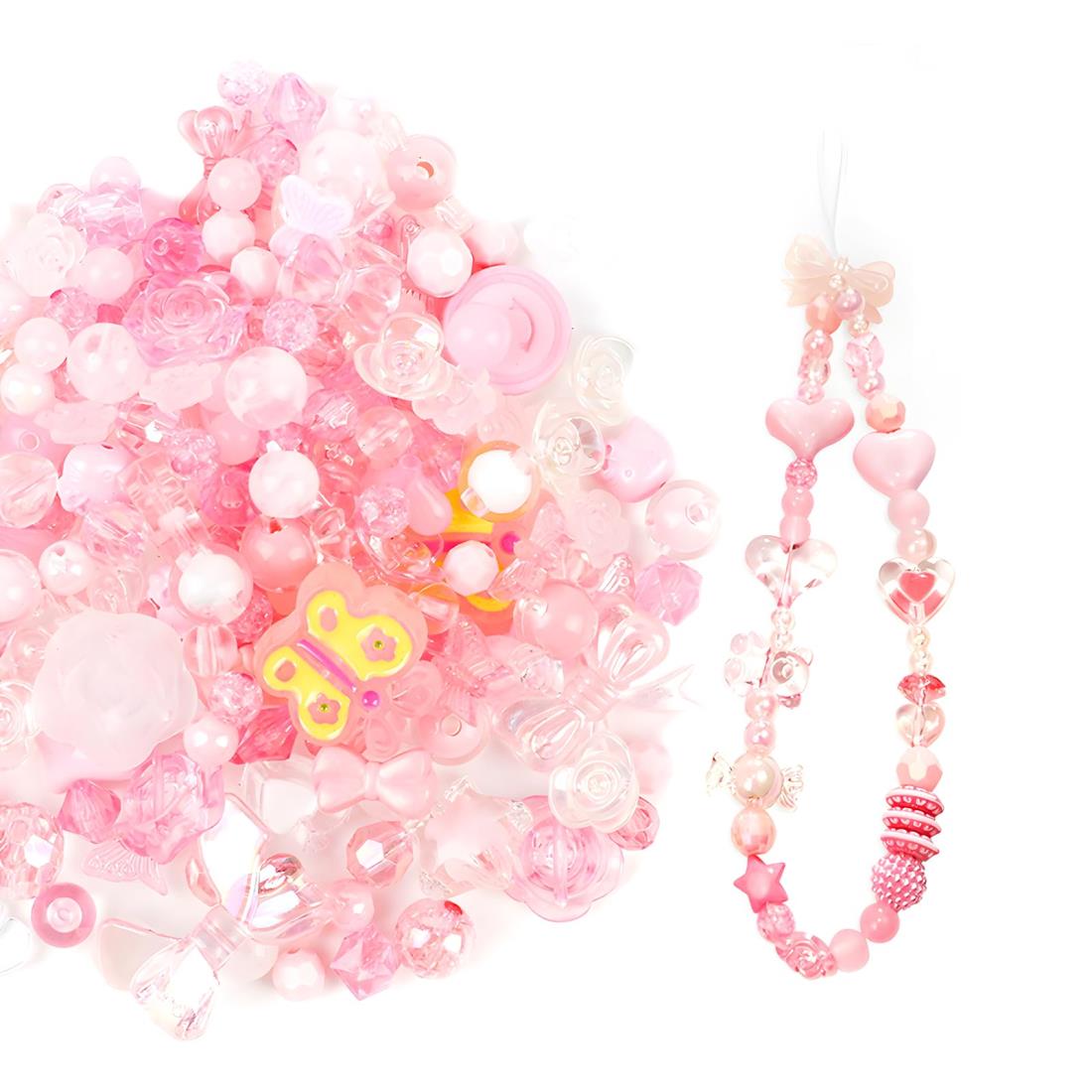 aninako ビーズ ミックス デコパーツ 約120個 透かしビーズ アクセサリー 手芸 ハンドメイド 材料 初心者向け ネックレス 髪飾り スマホのストラッ...