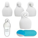 DOKEEP 4個セット シリコンスリーブ 防水 DOKEEPライト マウント用 多機能 テントロープ 野外キャンプ (フック 4個)