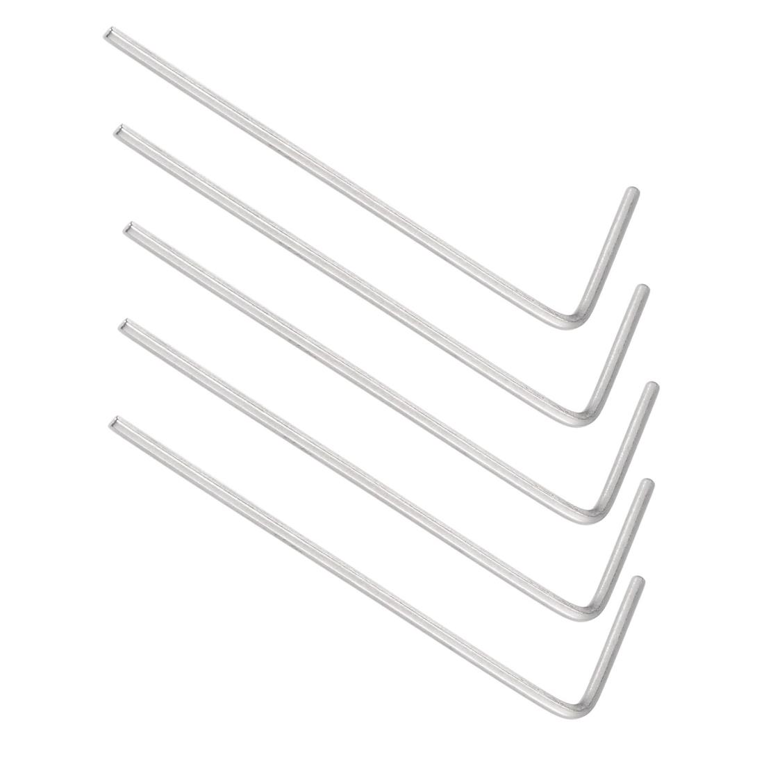 CoCud L ハンドル六角レンチレンチ 0.9mmメトリック CR-V L型六角頭スパナ - (用途:家庭修理および機械メンテナンス用) 5本入り