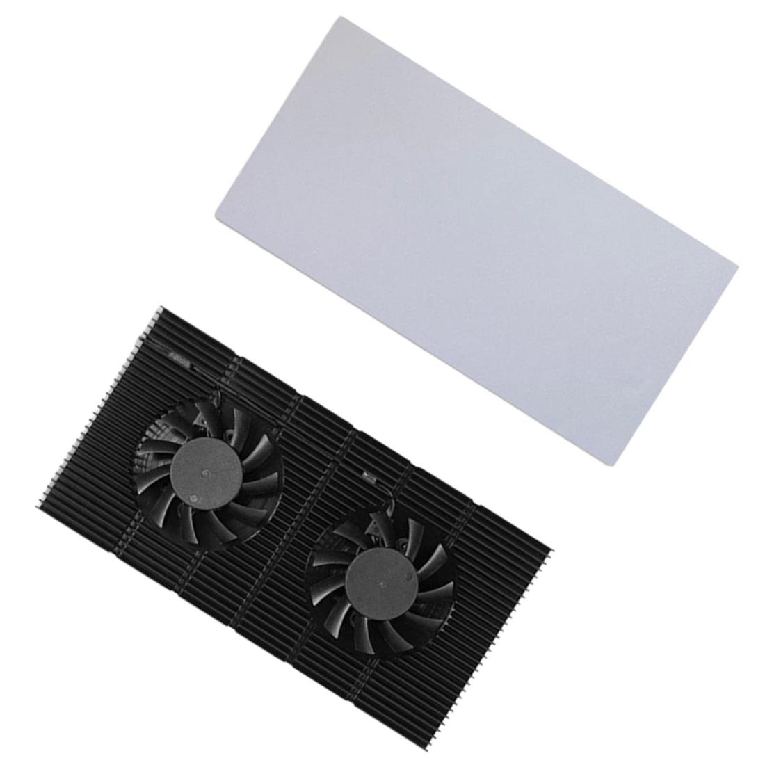 IPOTCH GPUバックプレートラジエーターヒートシンクメモリ冷却ファンRTX30903080の調整可能な速度3070の厚さは15mmです