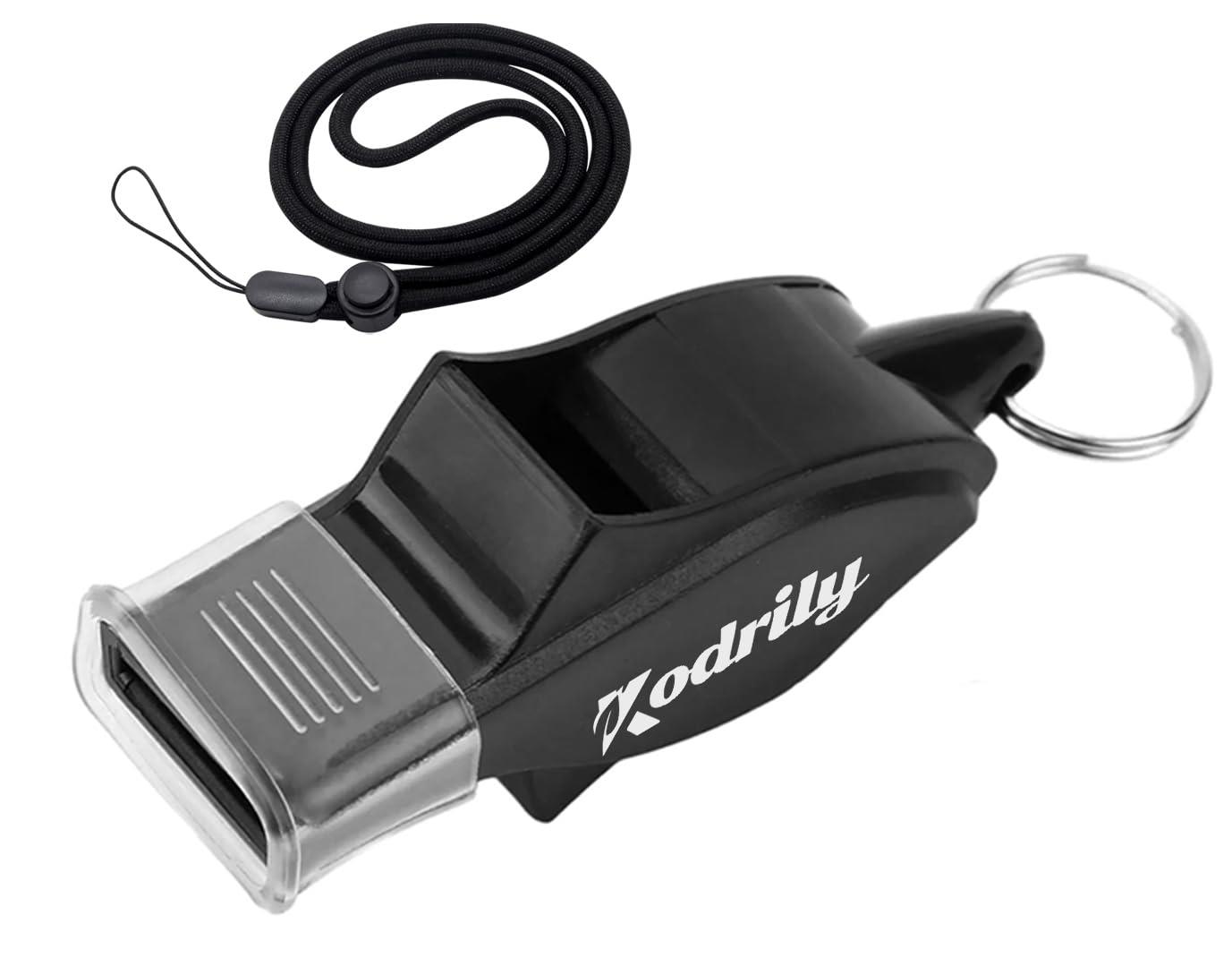 Kodrily バスケットボール 審判用 ホイッスル 競技やスポーツ用, 高音量 ホイッスル ストラップ付き, 軽量 ホイッスル スポーツ バスケット 審判用, サッカー ホイッスル 携帯性