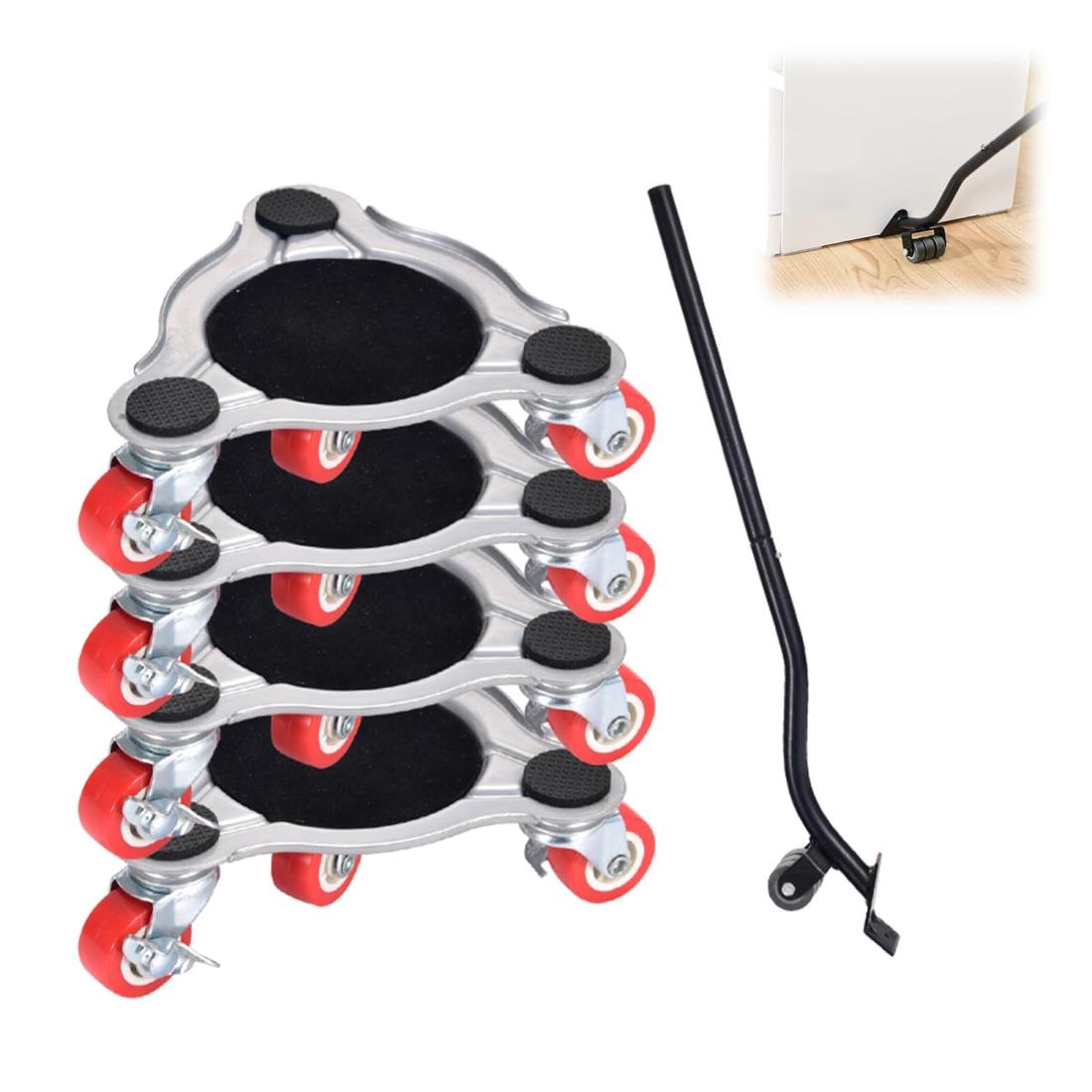 HYCDIYTS 家具移動キャスター 家具移動ヘルパー 移動キャリー らくらくヘルパー 360度回転 ...