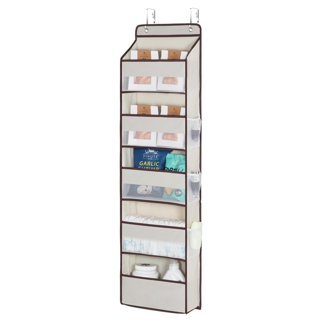 HASONA ウォールポケット 【2024変形防止設計】 5段 ドア掛け 収納ポケット 壁掛け 吊り下げ収納ポケッ..