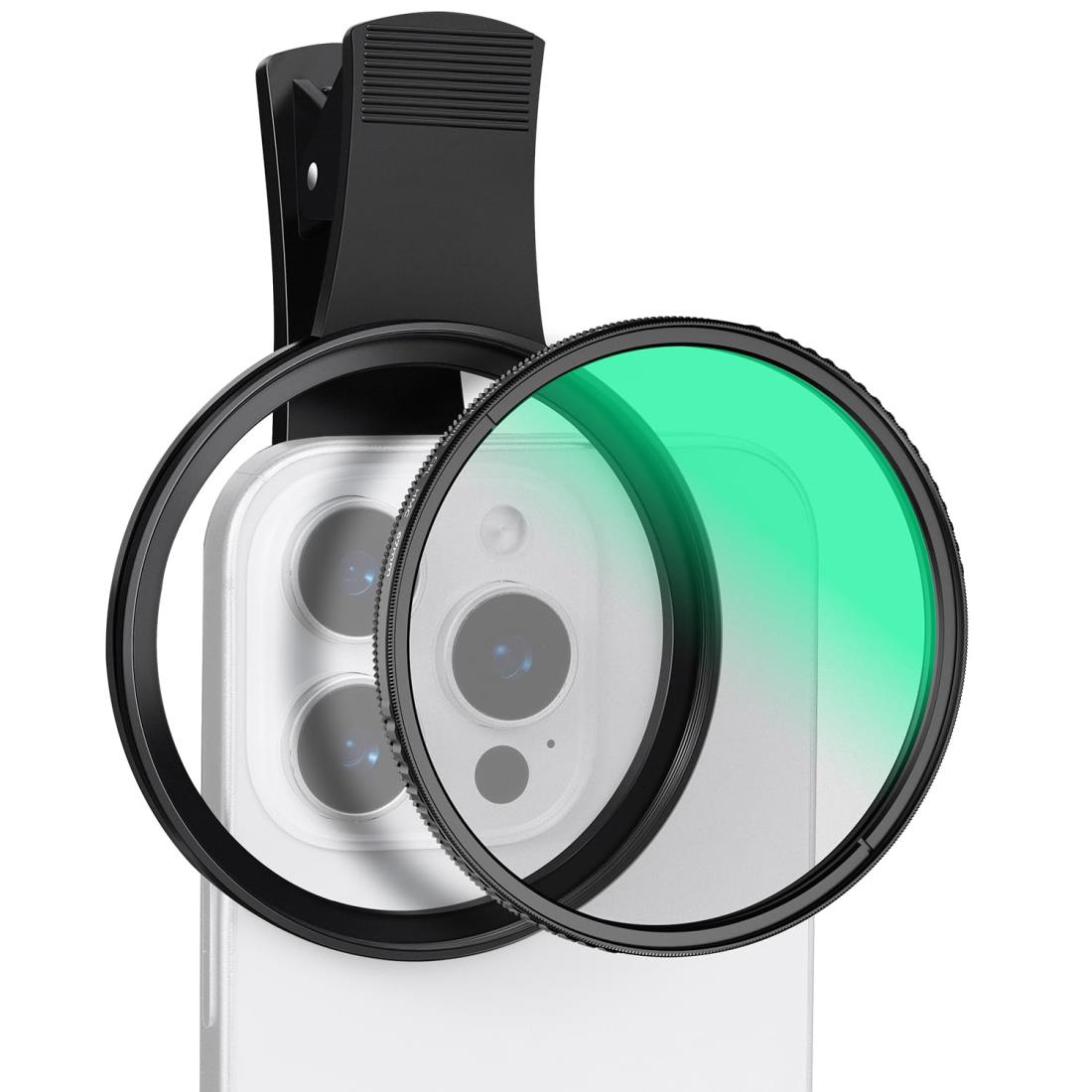 K&F CONCEPT スマホレンズ CPLフィルター+スマホ用グリップ キット【反射抑え＆色彩向上+67mm幅広い互..