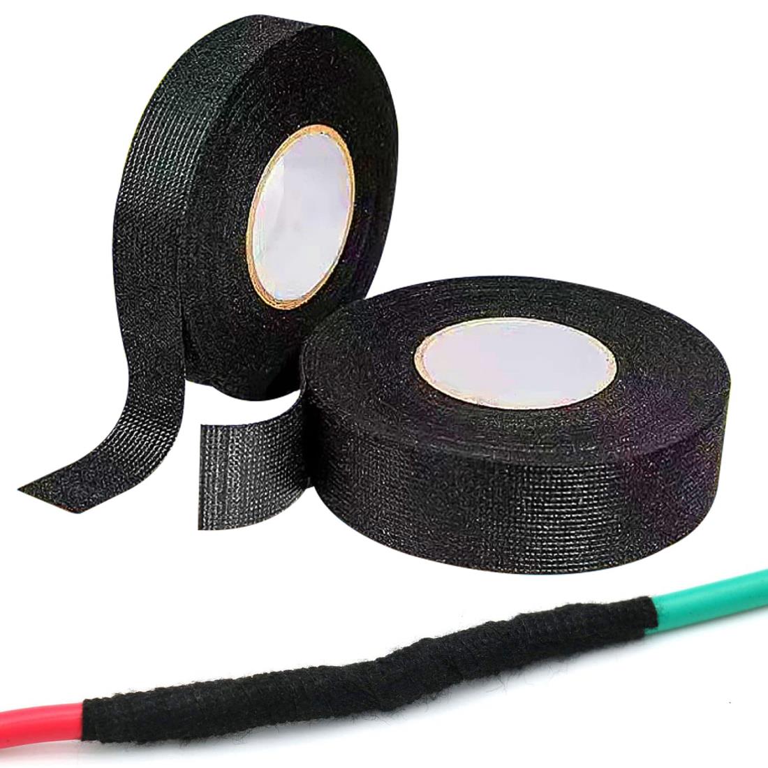 nalaina 自動車用絶縁テープ 自動車布テープ アセテート粘着テープ 自動車用 ワイヤーハーネステープ ..