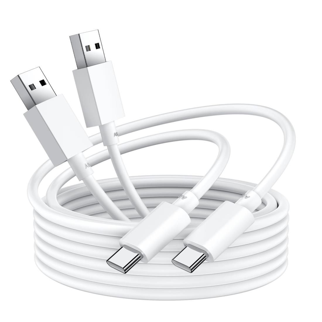 USB Type-Cケーブル 80W 1M/2本 対応OPPO SuperVOOC急速充電 ケーブル 対応/Find X8 X5 X3 Pro/Reno13 A 11A 9A/Reno7 A/10 Pro/A79/A96/A80/A5 充電ケーブル Type-C 対応Xiaomi/Xperia/iPhone 16/iPad Androidスマホ用 USBタイプc 充電コード データ転送可能 白い