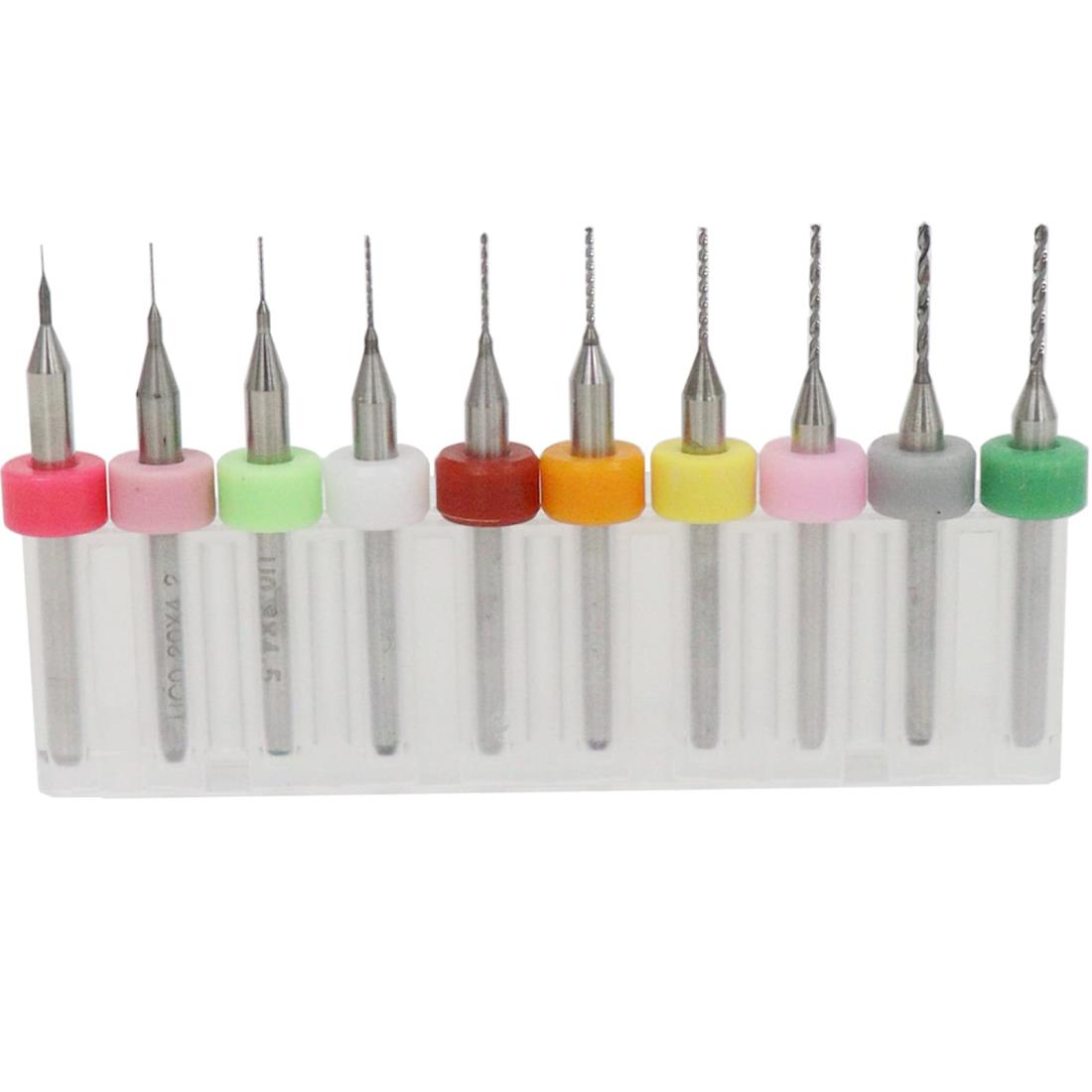 Rhea 0.1-1.0mm PCBドリルビット 極細ドリルビット マイクロドリルビット 10本セット SMT 超硬 耐摩耗..