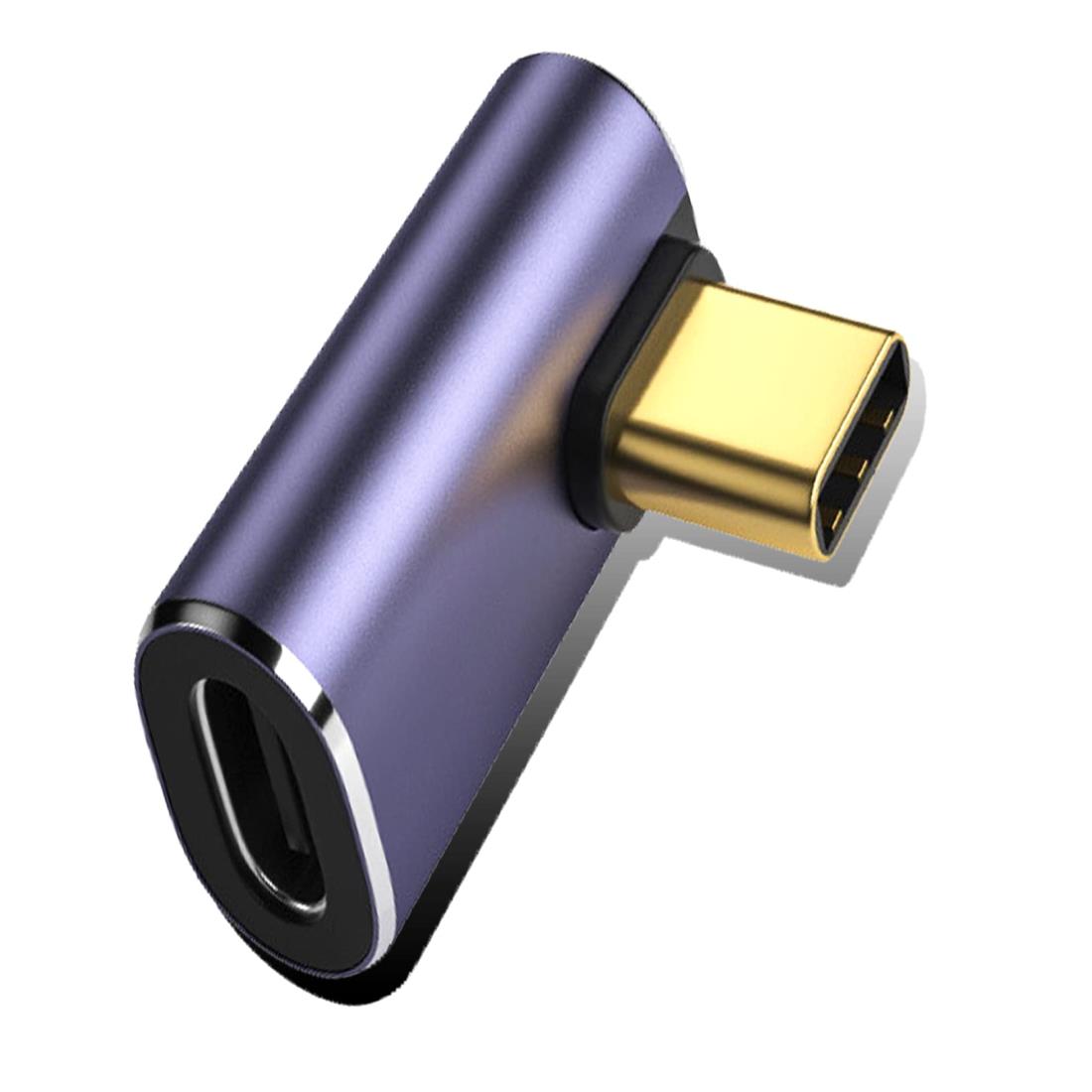 WYMECT usb cl字 タイプc l字 usb c l type c l USB C 変換アダプタ 40Gbps高速転送アダプタ USB4.0最大充電速度100W 8K@60Hz映像出力 オス-メス (三番)