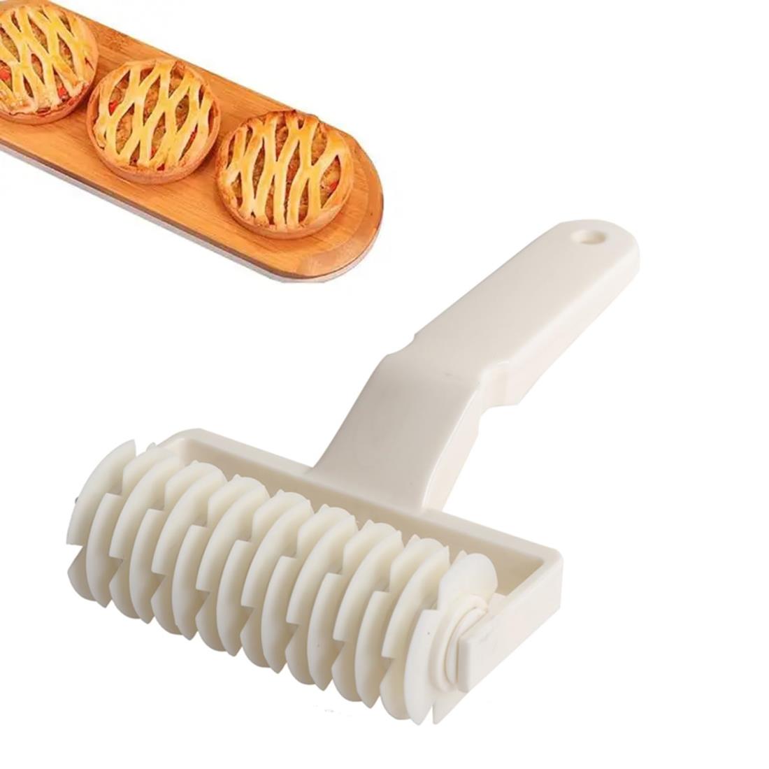 YACHUN パイ生地ローラー 12x19x4cm メッシュローラー ピザカッター お菓子作り 洋菓子 ツール ベーキ..
