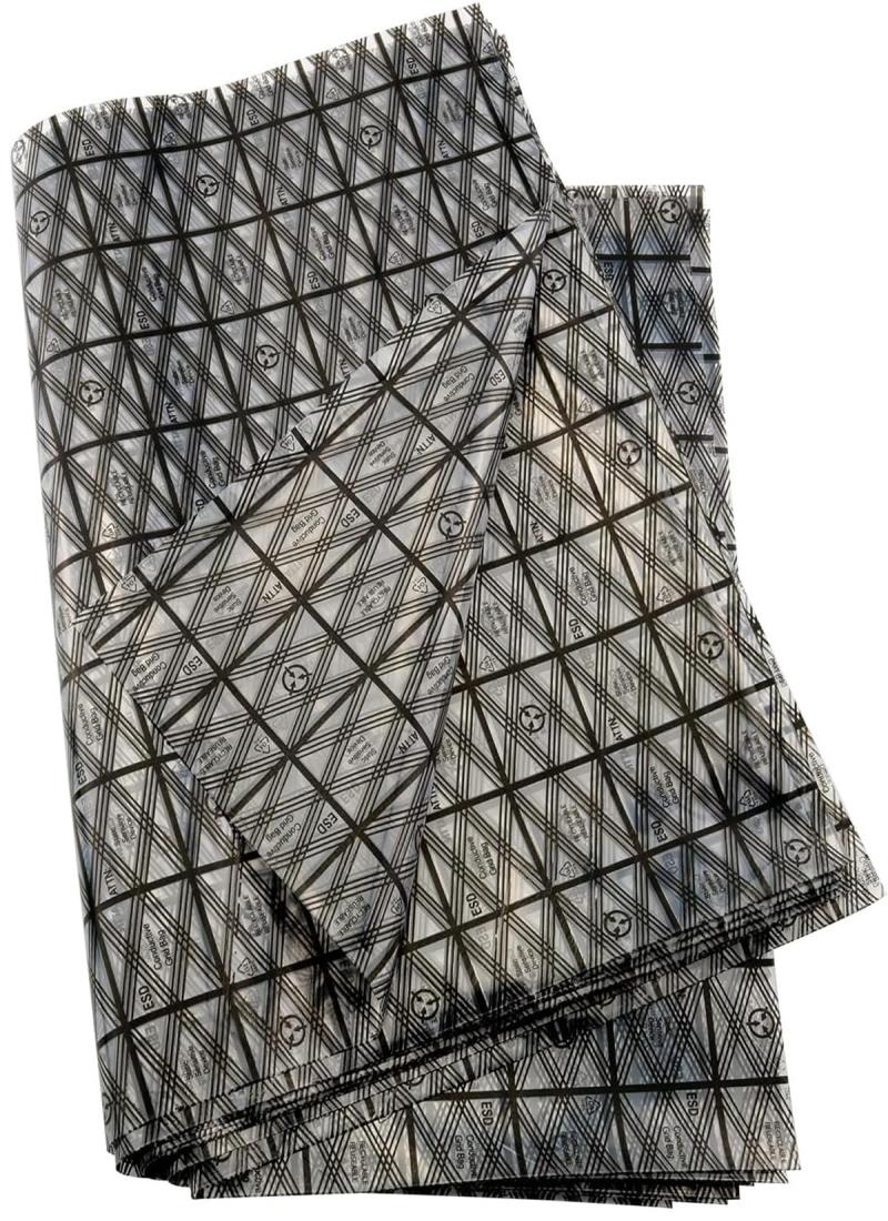 YACHUN 静電気防止袋 30x40cm 10枚セット 静電防止袋 ESD マザーボード帯電防止袋 シールドバッグ HDD/SSD保管 帯電防止袋 電子部品 基盤バッグ 再利用 無毒PET製 静電気対策袋