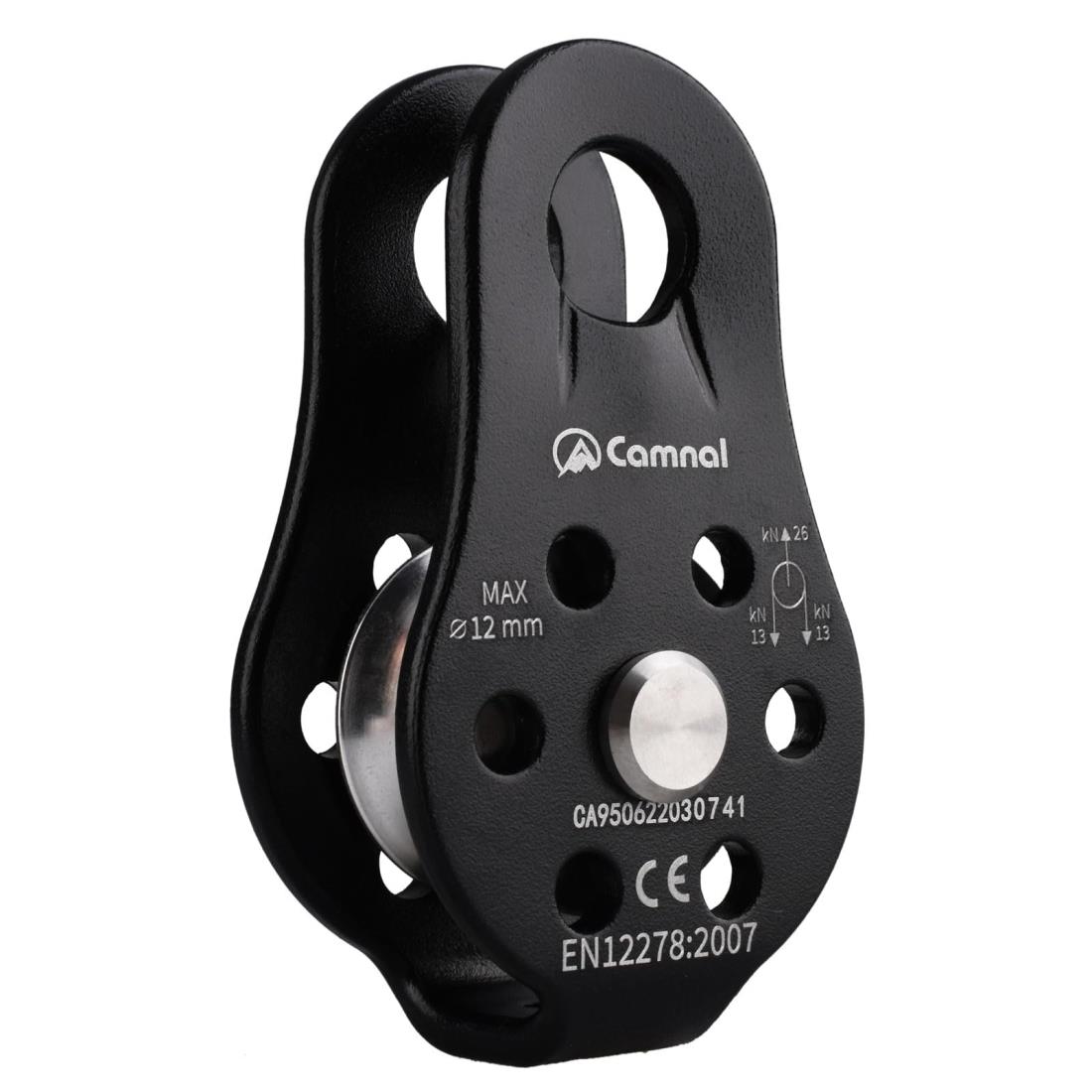 YAPJEB マイクロプーリー 26kN シングルプーリー クライミング プーリー 固定型 ローププーリー 滑車 ..