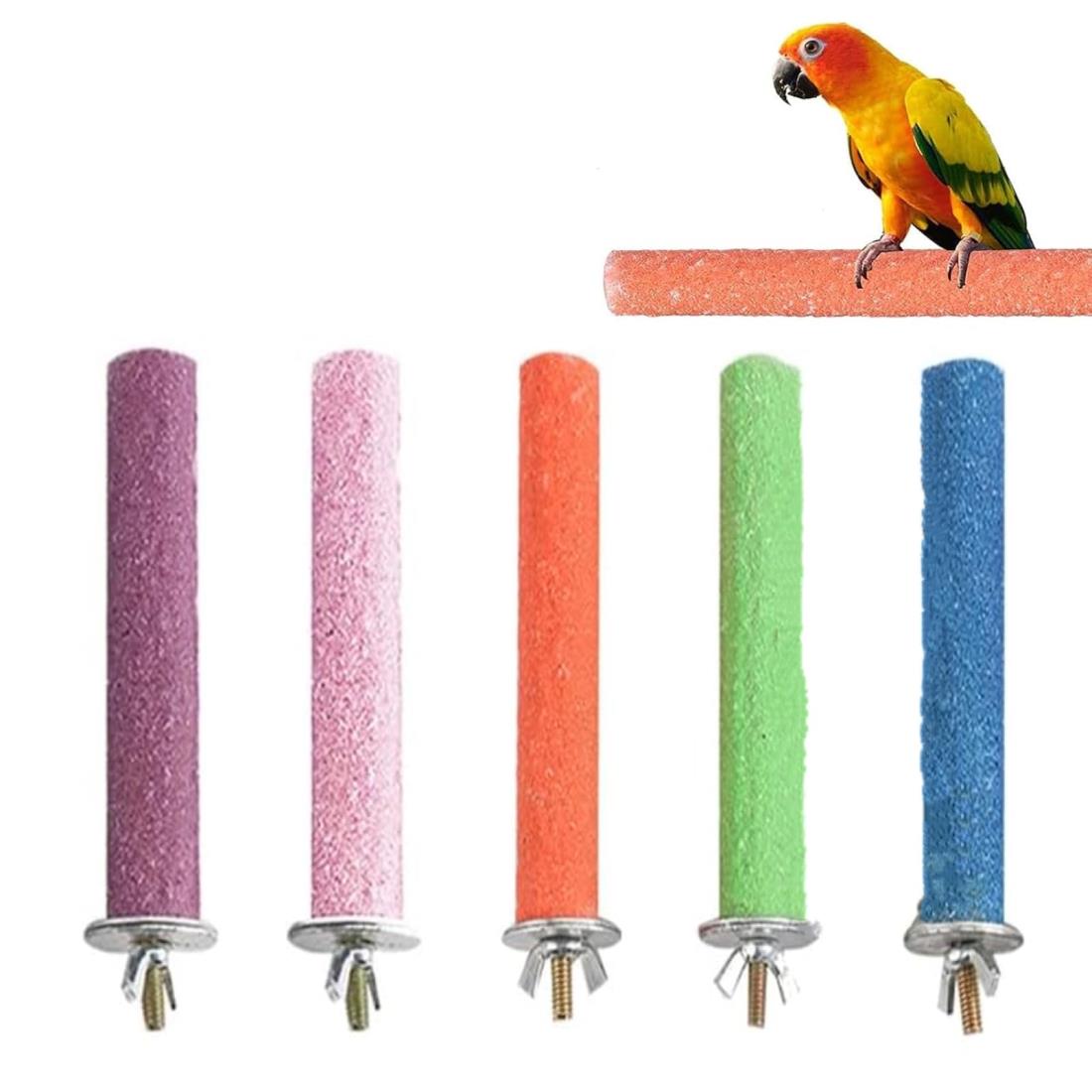 YFFSFDCオウム 止まり木 鳥用パーチ 爪とぎパーチ ストレート インコ 鳥スタンド 枝 爪を磨く 噛む玩具..