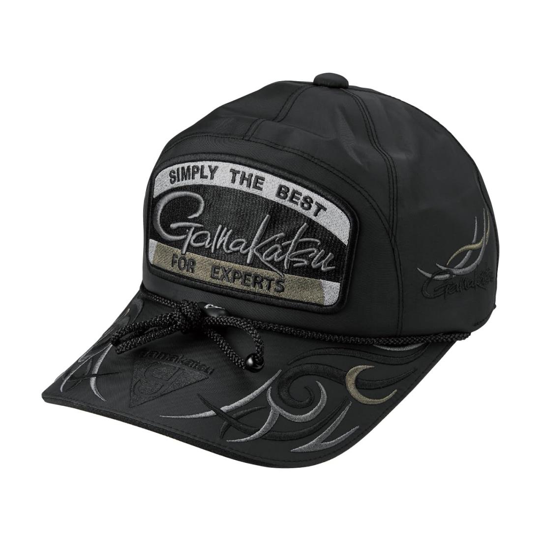 がまかつ(Gamakatsu) フィッシングキャップ(ワッペン) GM9112 ブラック×ブラック LL