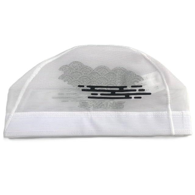 スワンズ メッシュキャップ SA-6 和柄 SWANS 水泳帽 スイムキャップ スイミングキャップ SA6WA (ホワイト W, L)