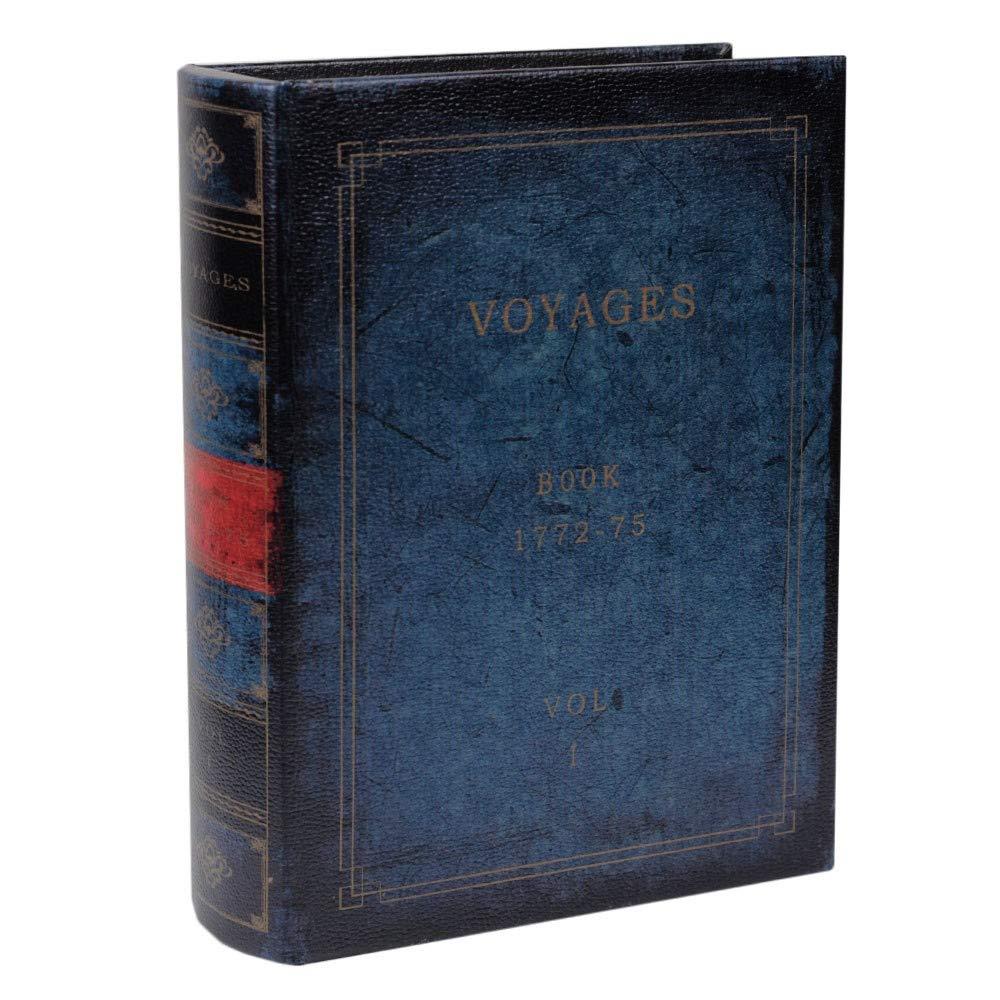 秋月貿易(Akizuki) アンティーク風 シークレットボックス Lサイズ 「Voyages」 洋書型 小物入れ アクセ..