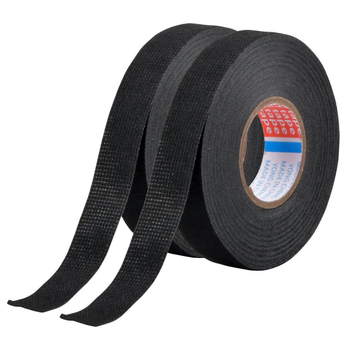 配線 テープ 車 難燃テープ ワイヤーハーネス テープ 耐熱 黒 幅19mm 長さ15m 自動車用絶縁テープ 電気..