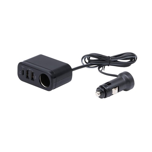 槌屋ヤック(Tsuchiya Yac) 車内用品 PD30W+2USB+ソケット セパレート ZE106