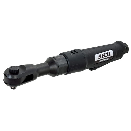 ソケット差込角:9.5mm、能力ボルト径:12mm 最高トルク:90N・m、無負荷回転数:160min-1 全長:300mm、質量:1.26kg 空気消費量:440L/min 空気取入口ねじサイズ:Rc1/4、本体材質:特殊鋼