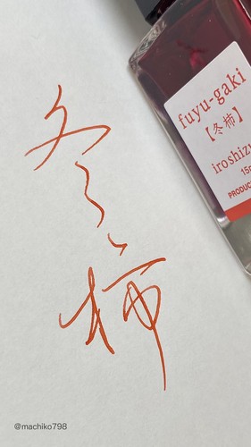 PILOT インク 色彩雫(いろしずく)mini 冬柿(ふゆがき) INK15NFG パイロット