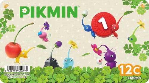 柄ピクミン 12色黄色・橙色・黄緑・緑・水色・紫・桃色・赤・うす橙・茶色・黒・青 880級色鉛筆三菱鉛筆の最も普及している定番色鉛筆 硬度中硬質タイプ油性芯径3.0mm軸丸軸 サイズ12×106×186mm/重量159g