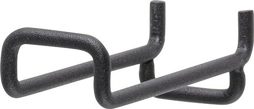 フック×2個 サイズ:約29(W)×80(D)×28(H)mm 材質:スチール 質量:約23g(1個) 耐荷重:約1kg