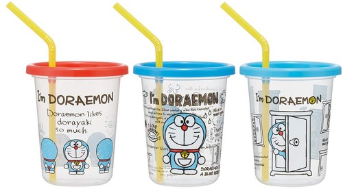 スケーター (skater) ストロー付き タンブラー 3個 ドラえもん I'm Doraemon 日本...