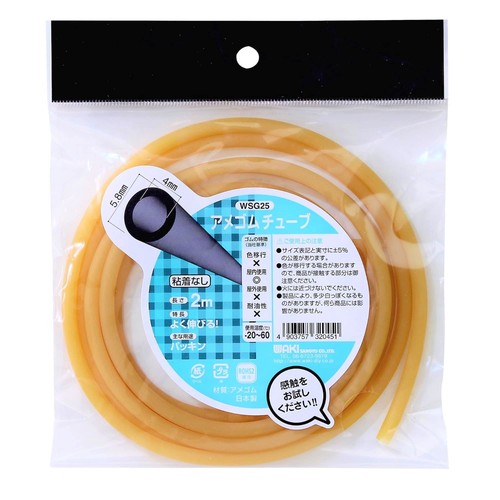原産国:日本 外径:5.8mm 内径:4mm 長さ:2m 主な用途:パッキン ROHS2適合商品 粘着なし 使用温度:-20~60°C