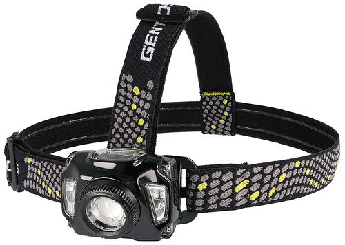 GENTOS(ジェントス) LED ヘッドライト USB充電式/単4電池 明るさ380-670ルーメン/...