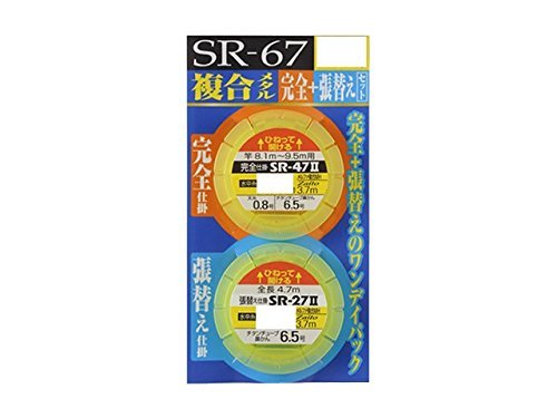 形態:仕掛 号数:0.08号 チタンチューブ鼻かん6.5 白一体サカサ3.0 魚種:鮎