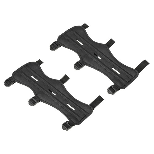 素材:PU、全体サイズ:217x80mm / 8.54x3.15インチ(縦x横);パッキングリスト:アーチェリーアームガード2個セット#10; 利点:アームガードを装着することで、アーチャーは正しい射撃フォームを維持することができます。自信と保護を与えることで、アーチャーはテクニックに集中し、より良いと高い精度を実現することができます。#10; 特徴:アームガードはPU素材で作られており、快適なフィット感と弓の弦の衝撃からのクッション性を提供します。#10; 用途:アーチェリーアームガードは、アーチェリーの練習や競技中に弓腕の前腕に装着する保護具です。アームガードは、弓の弦と直接接触することから前腕を保護するバリアとして機能します。#10; 取扱説明書:アームガードは調整可能で、前腕に個人に合わせた確実なフィット感を提供します。ストラップとバックルを備えており、ガードの締め付け具合と位置を簡単に調整できます。#10;